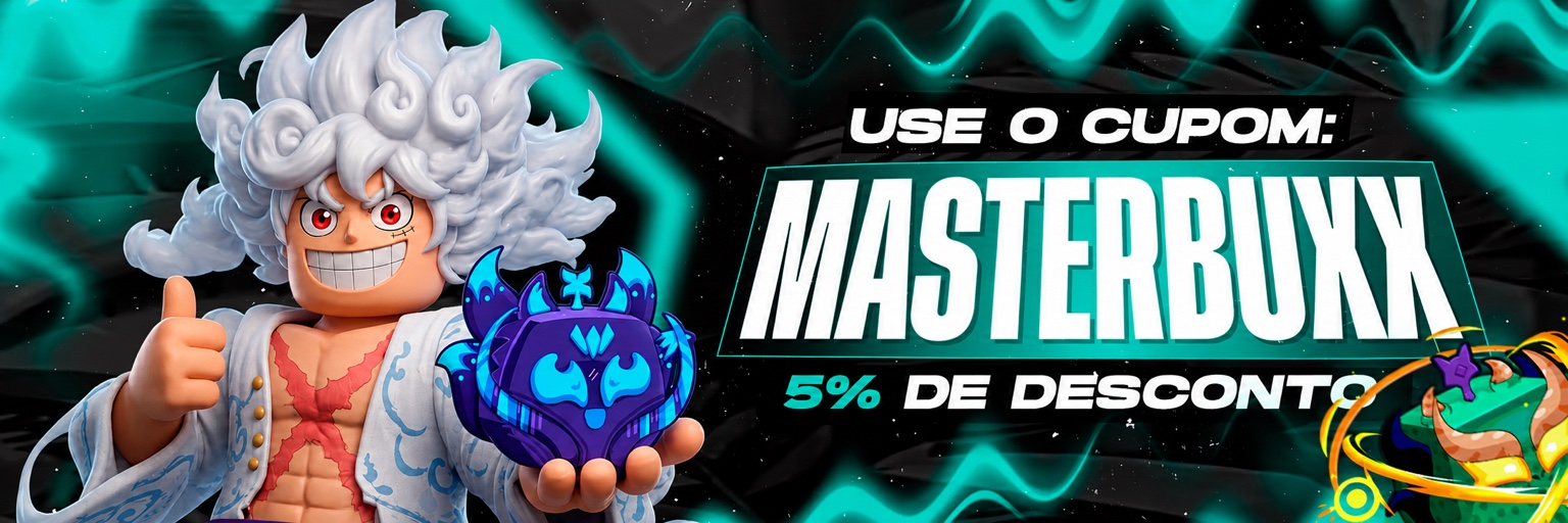 Use o cupom MasterBuxx e ganhe 5% de desconto